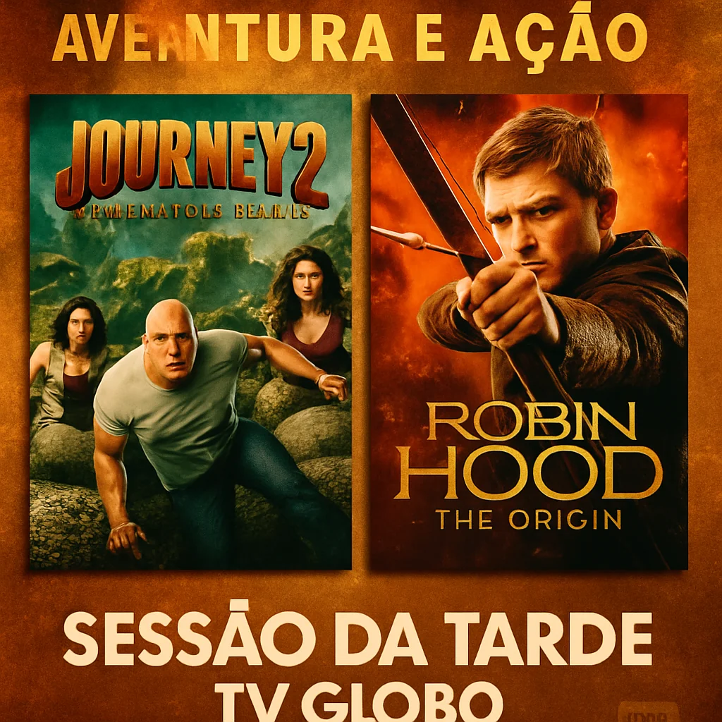 ‘Viagem 2: A Ilha Misteriosa’ e ‘Robin Hood – A Origem’: Destaques da Semana na Sessão da Tarde