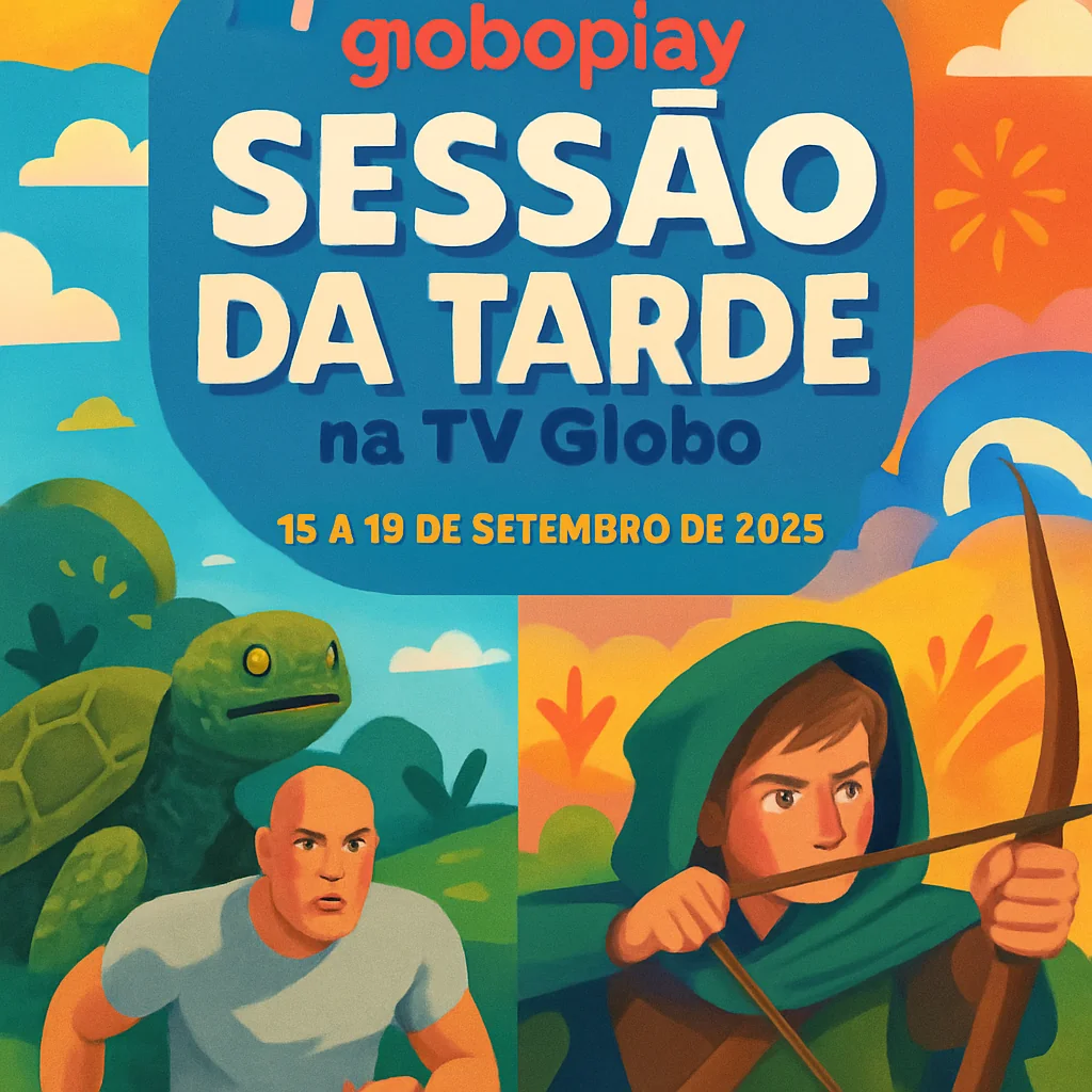 Oficina da Net Globoplay: Filmes da Sessão da Tarde 15-19 Set 2025