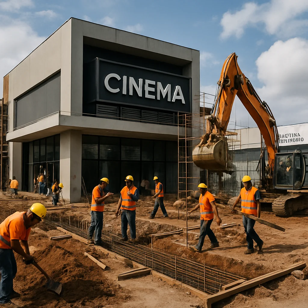 Obras do Novo Cinema de Guaíba Iniciam em Outubro com Abertura em 2026