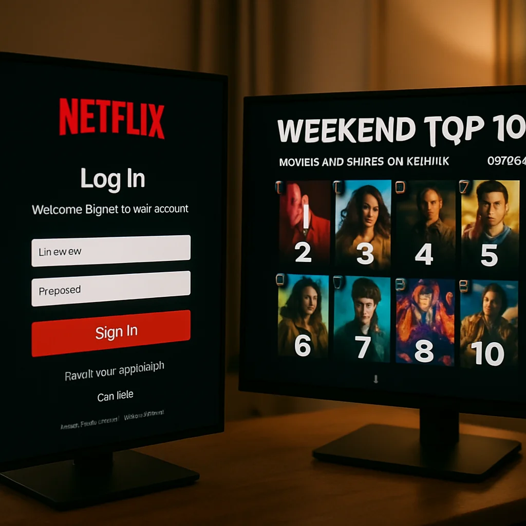 Entrar Bem-vindo: Sua Conta e TOP 10 Filmes e Séries Netflix (06/09)