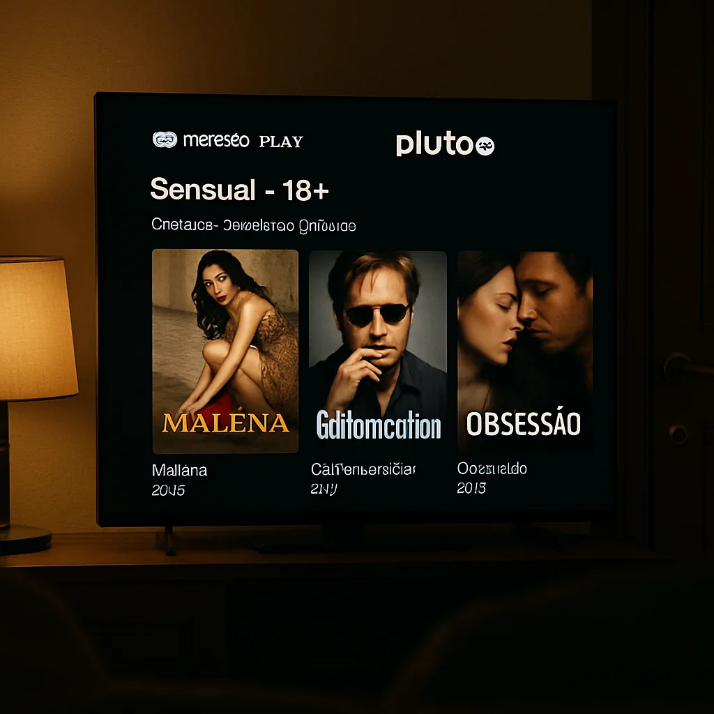 Assista grátis: filmes e séries 18+ sensuais no Mercado Play e Pluto.tv
