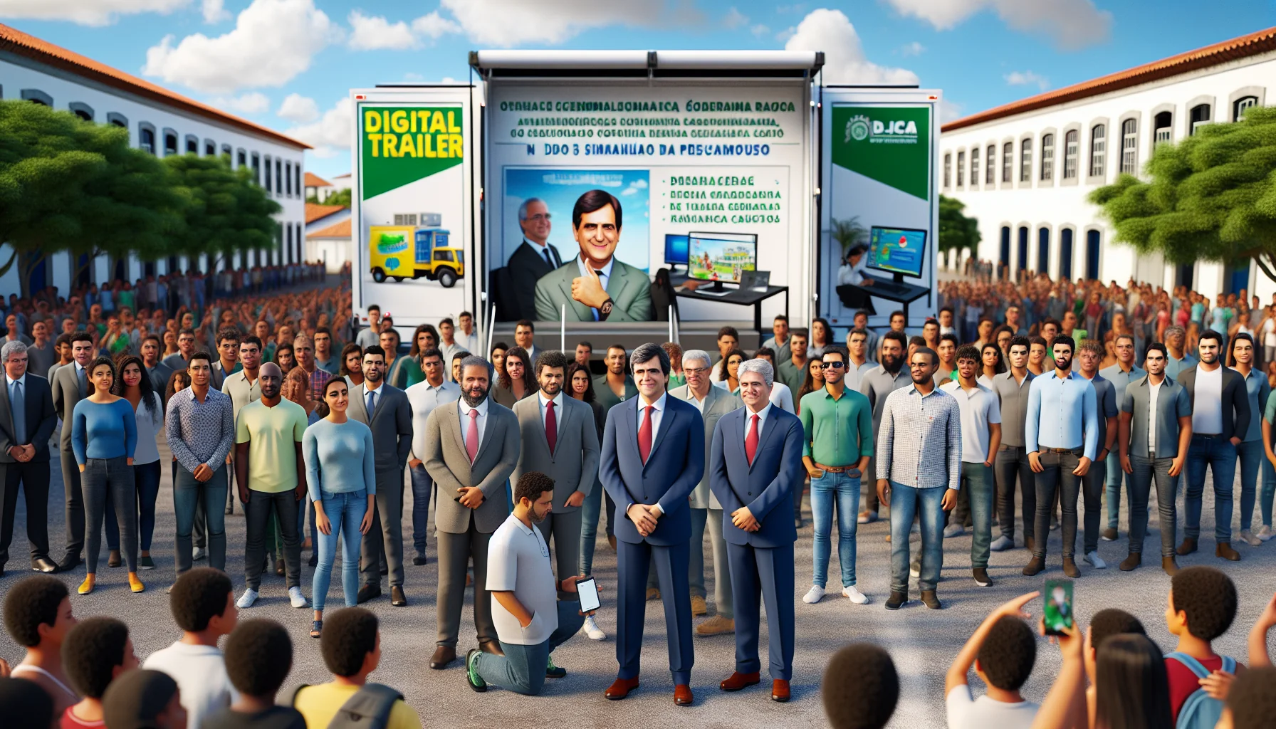 Depoimentos e apoio institucional à Carreta Digital em Codó