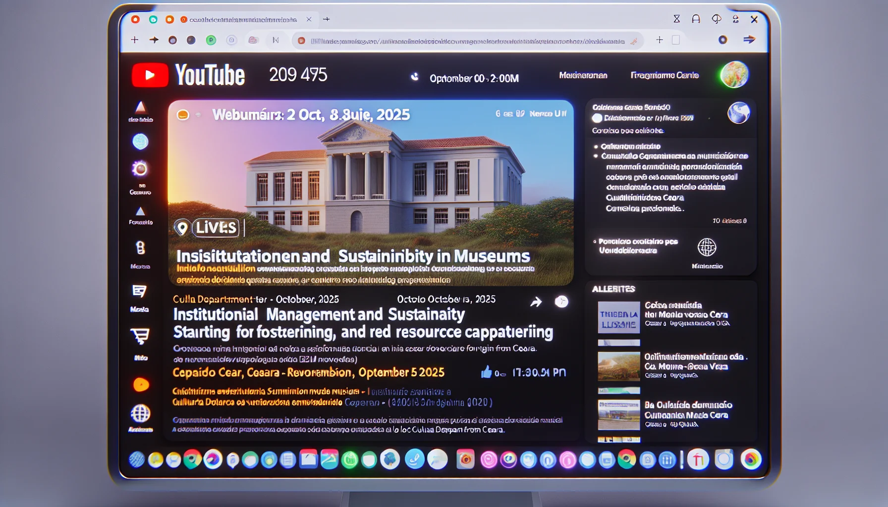 Introdução às formações gratuitas transmitidas ao vivo no Youtube da Secult Ceará