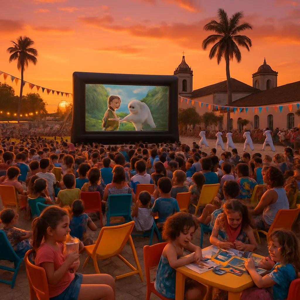 Entre 3 e 5 de outubro, Santo Amaro recebe o Cinema Inflável com entrada gratuita