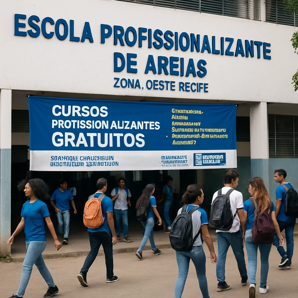Cursos Profissionalizantes Gratuitos na Escola Profissionalizante de Areias, Zona Oeste do Recife