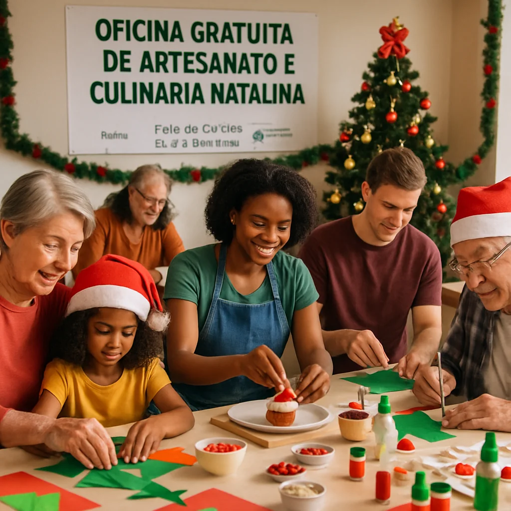 Fundo Social abre inscrições para workshops natalinos gratuitos nesta quarta (15)