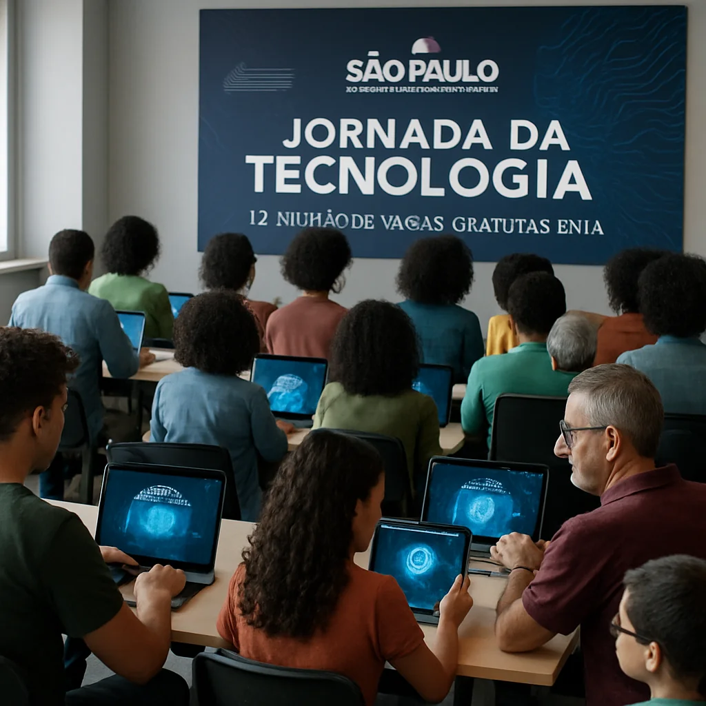 Governo de SP abre 1,2 milhão de vagas em cursos grátis de IA