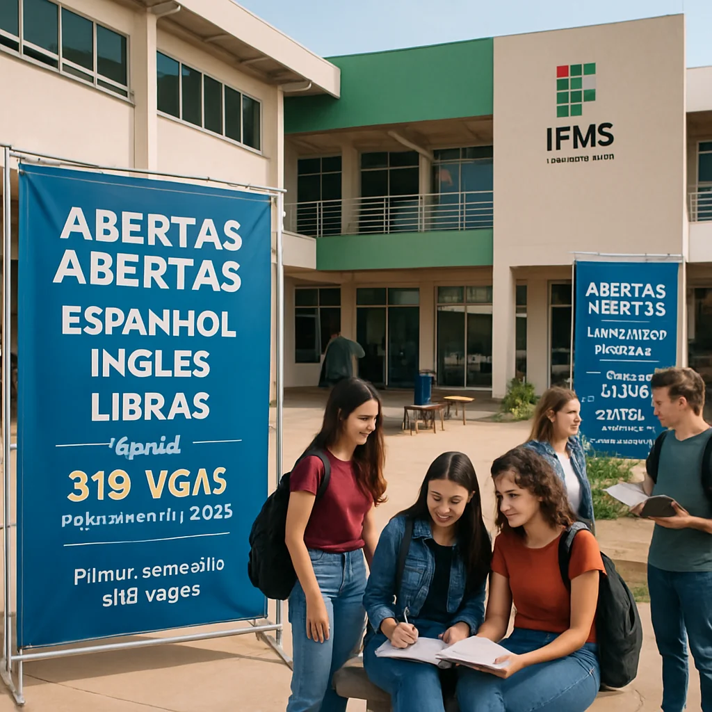 Inscrições abertas IFMS Campo Grande: 318 vagas em cursos gratuitos idiomas 2026