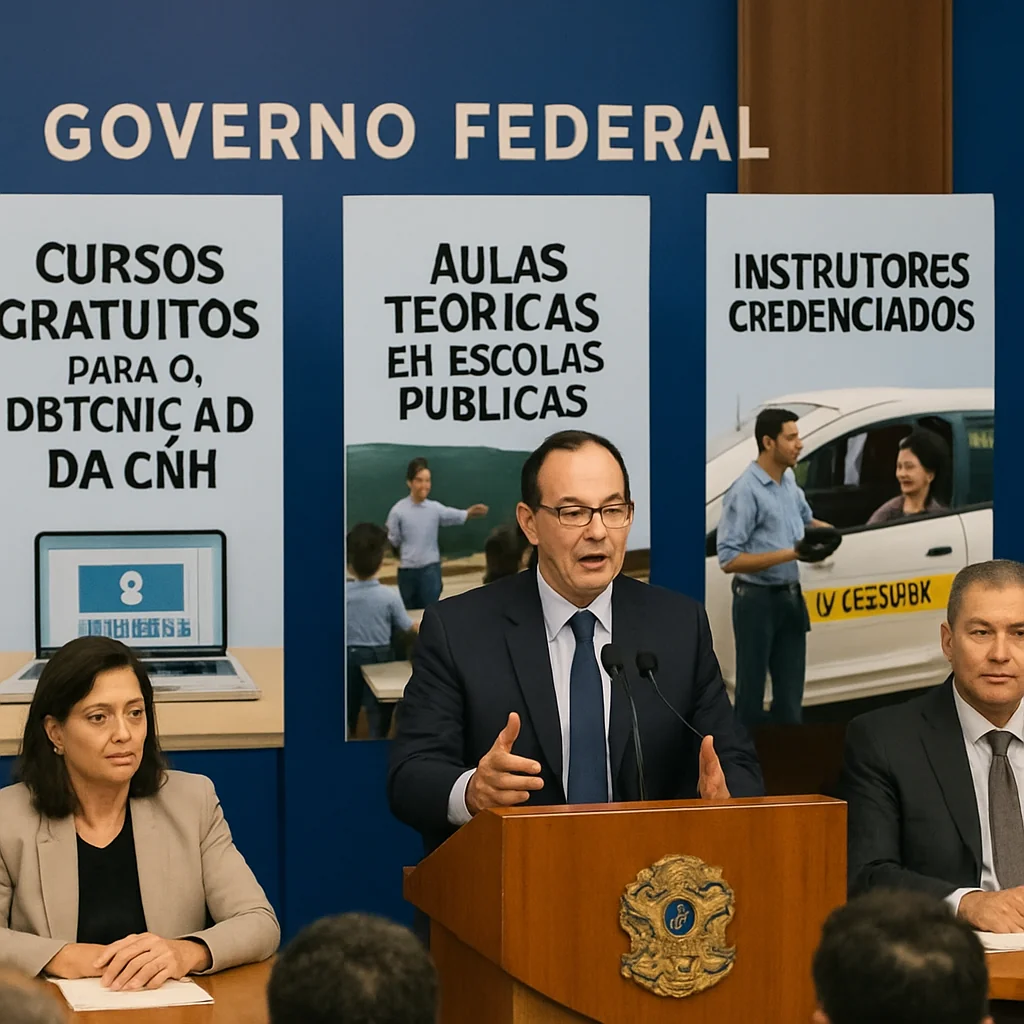 Governo Federal anuncia cursos gratuitos para CNH e amplia acesso em 2024