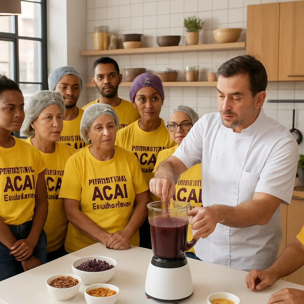 Prefeitura capacita 80 batedores de açaí com Gastronomia e Marketing Digital