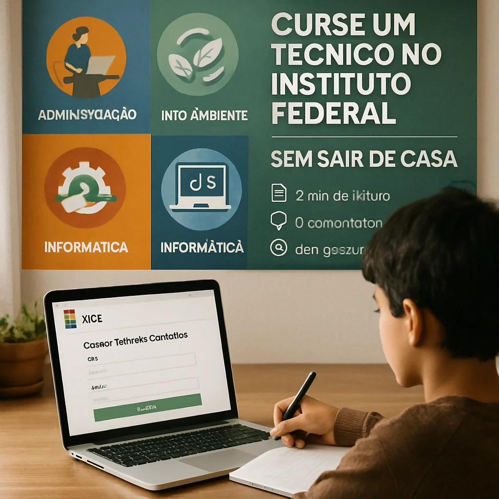 3 min de leitura: Faça curso técnico gratuito EAD no IFCE sem sair de casa