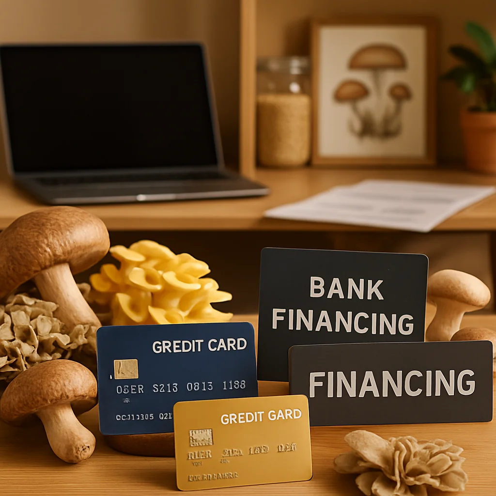 Credit Cards and Bank Financing for Your Gourmet Mushroom Side Hustle